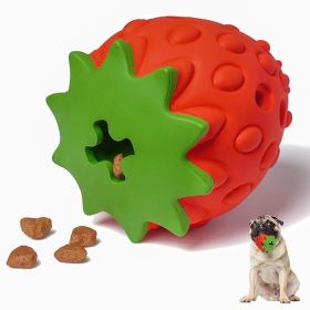 Dog Puzzle Toys Rubber Chew Food Dispensing Toy for Teeth Cleaning Dog Ball Toy Interactive Enrichment Toys for Puppy, Small, Medium, Large Breed
